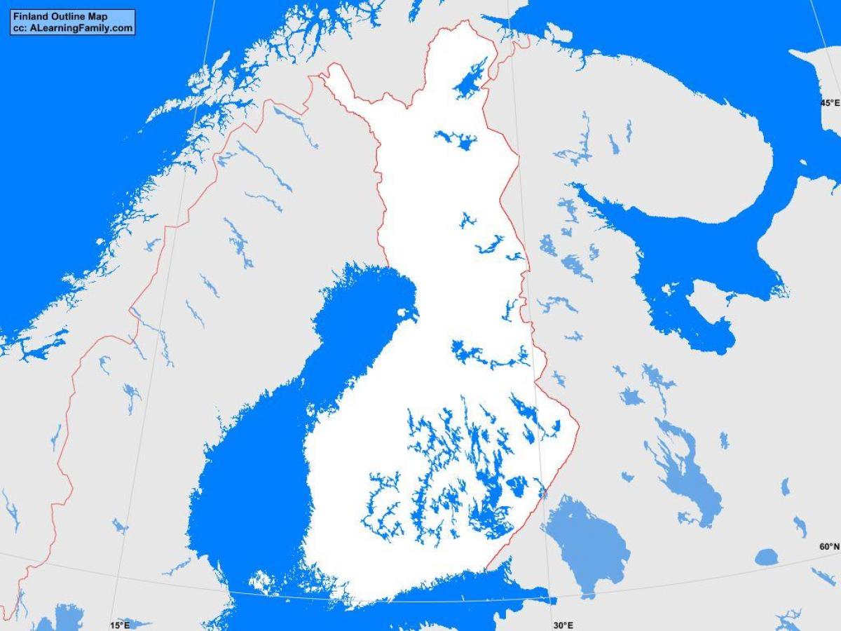 Map of Finland outline