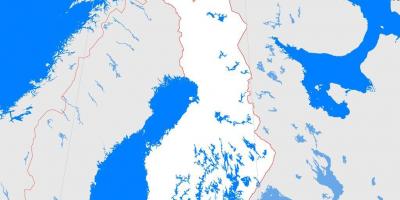 Map of Finland outline