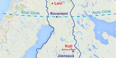 Finland levi map