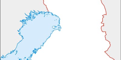 Blank map of Finland