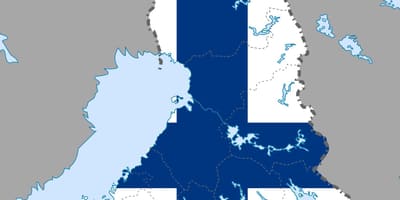 Finland map flag