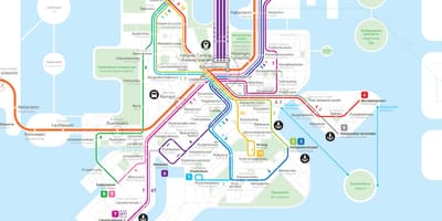 Map of Finland metro