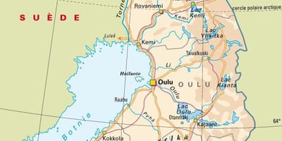 Map of Finland national parks