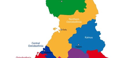 Finland provinces map