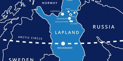 Map of saariselka Finland